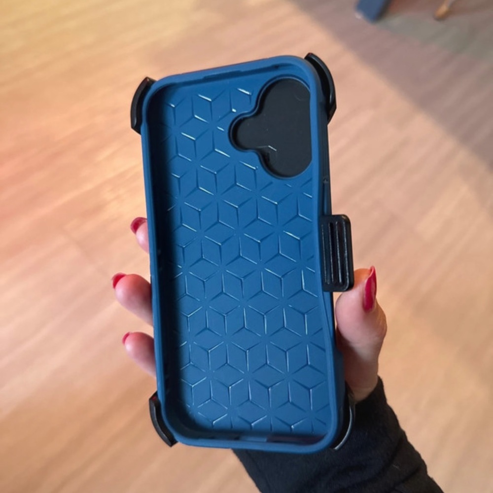 Amazon Essentials Blue and Black Phone Case